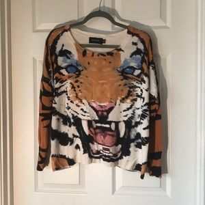 MINKPINK Roar Tiger Print Sweater